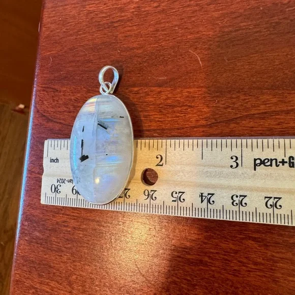 ๐For A๐ Colorful Flash Oval Rainbow Moonstone Pendant - Picture 16 of 16